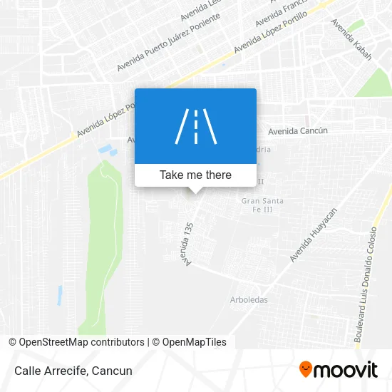 Mapa de Calle Arrecife