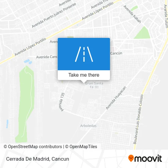 Cerrada De Madrid map