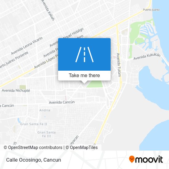 Mapa de Calle Ocosingo