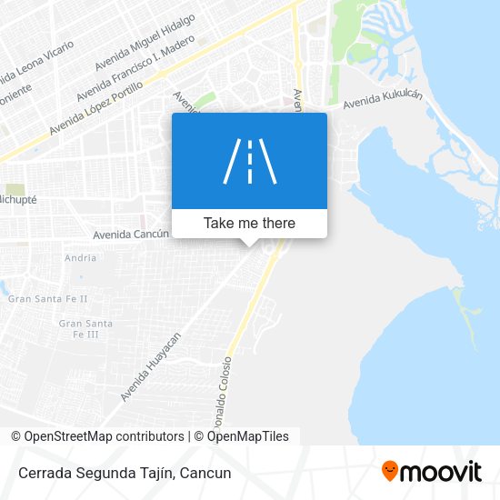 Cerrada Segunda Tajín map