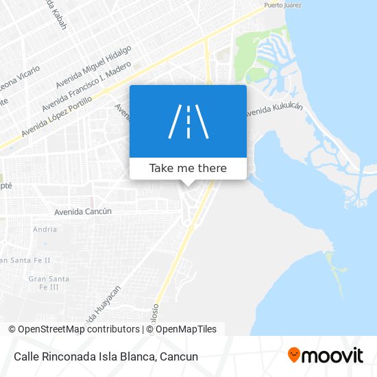 Mapa de Calle Rinconada Isla Blanca