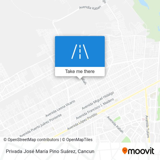 Privada José María Pino Suárez map