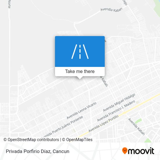Privada Porfirio Díaz map