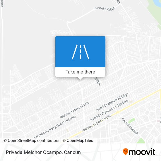 Privada Melchor Ocampo map