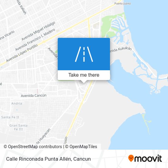 Mapa de Calle Rinconada Punta Allén