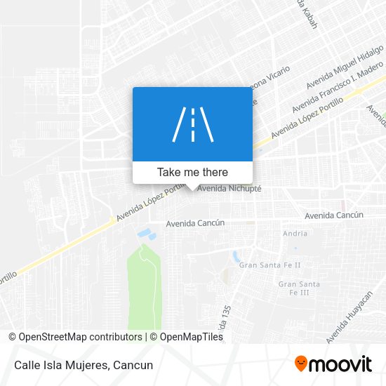 Calle Isla Mujeres map