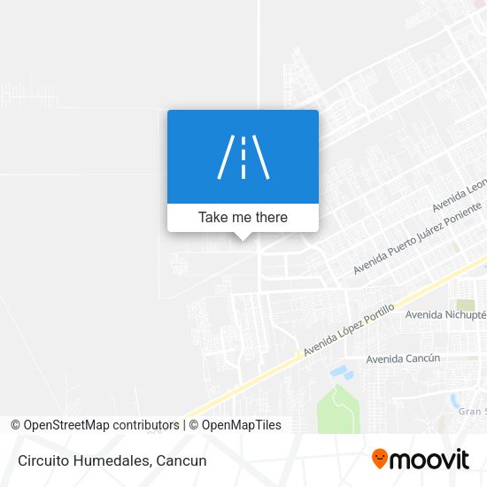 Circuito Humedales map