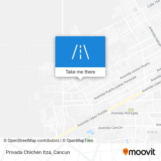 Privada Chichén Itzá map