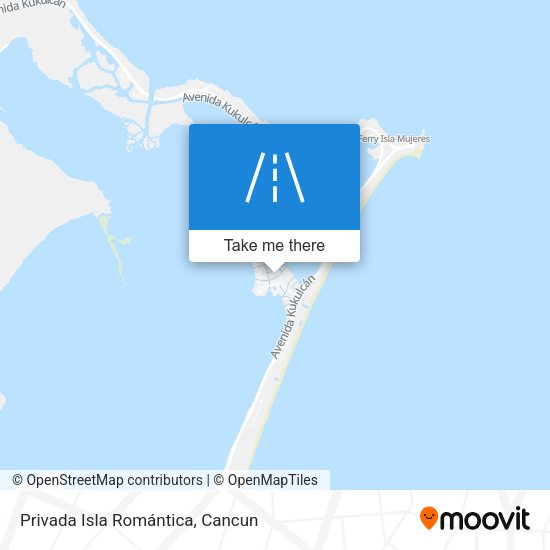 Privada Isla Romántica map