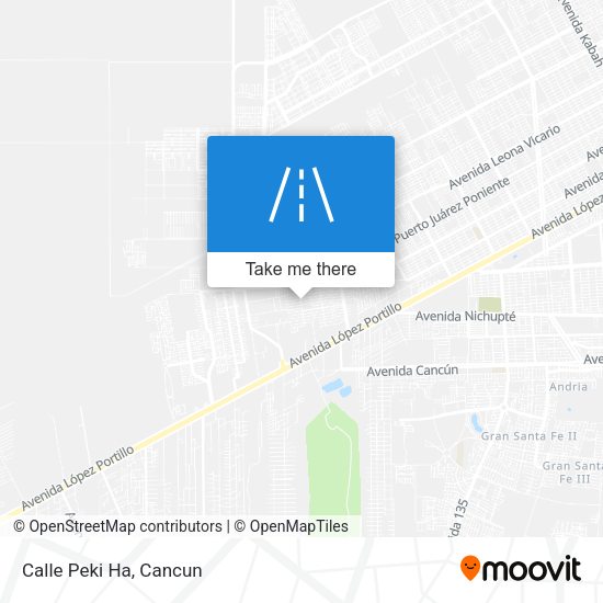 Mapa de Calle Peki Ha