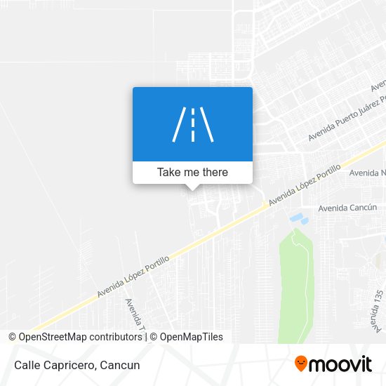 Mapa de Calle Capricero