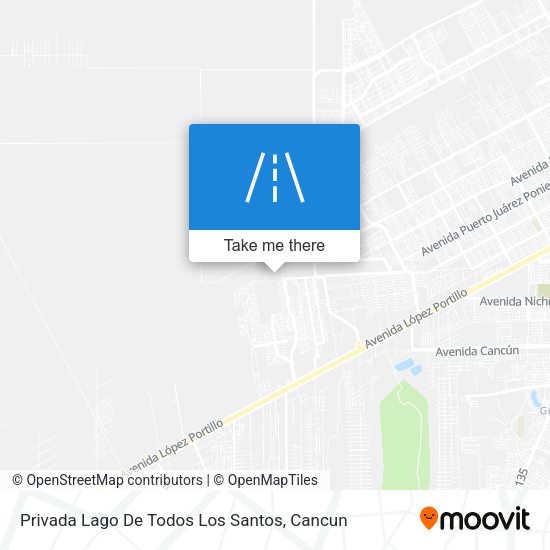 Mapa de Privada Lago De Todos Los Santos