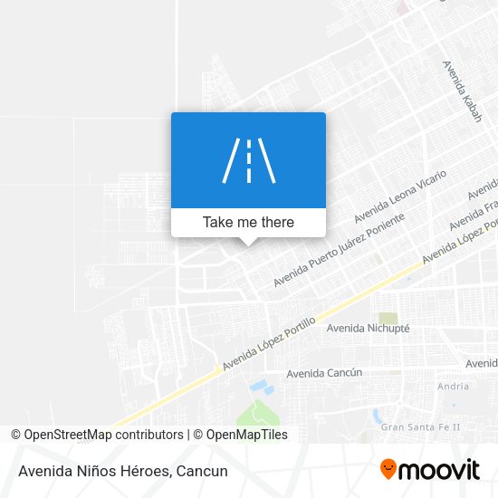 Avenida Niños Héroes map