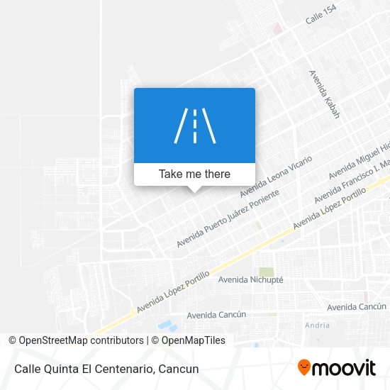 Calle Quinta El Centenario map