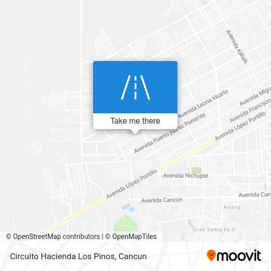 Circuito Hacienda Los Pinos map