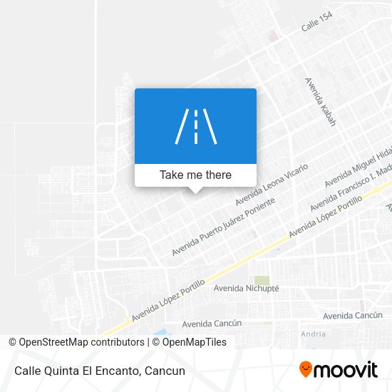 Calle Quinta El Encanto map