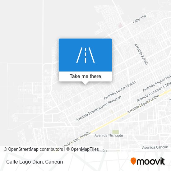 Mapa de Calle Lago Dian