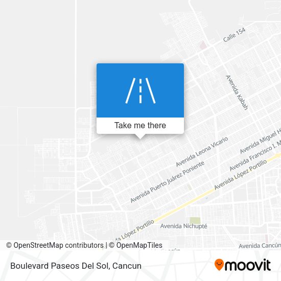 Boulevard Paseos Del Sol map