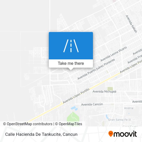 Mapa de Calle Hacienda De Tankucite
