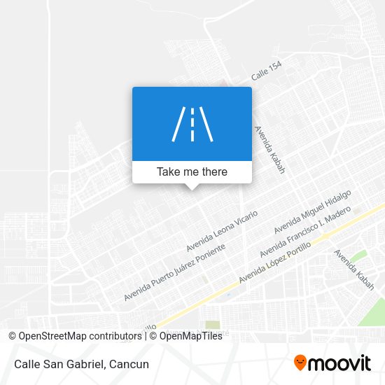 Mapa de Calle San Gabriel
