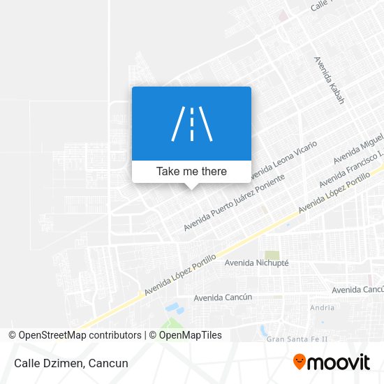 Mapa de Calle Dzimen