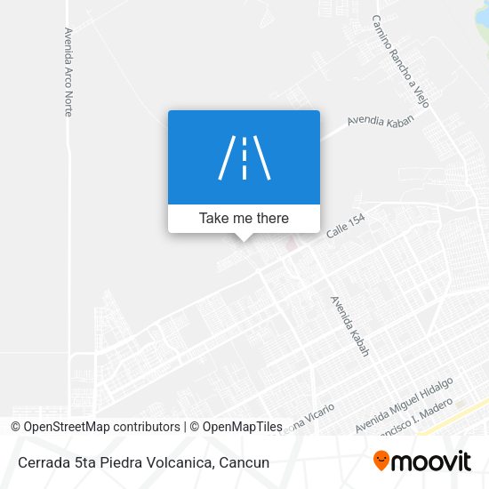 Cerrada 5ta Piedra Volcanica map