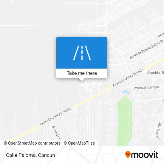 Mapa de Calle Paloma