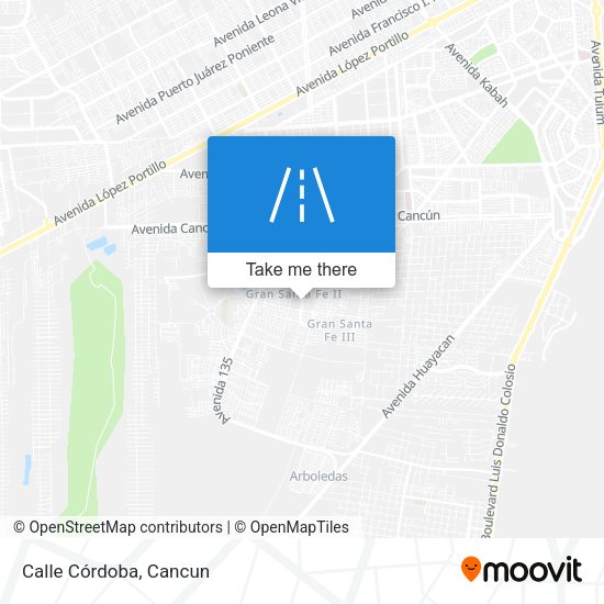 Mapa de Calle Córdoba