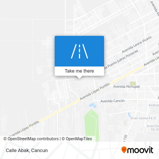 Calle Abak map