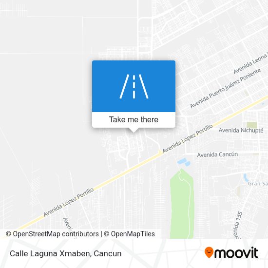 Mapa de Calle Laguna Xmaben
