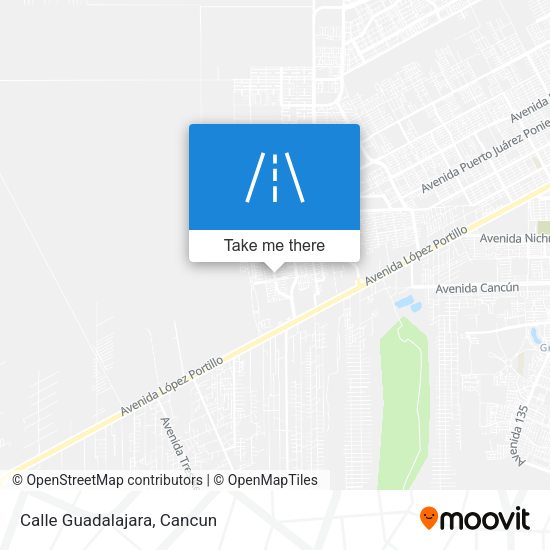 Mapa de Calle Guadalajara