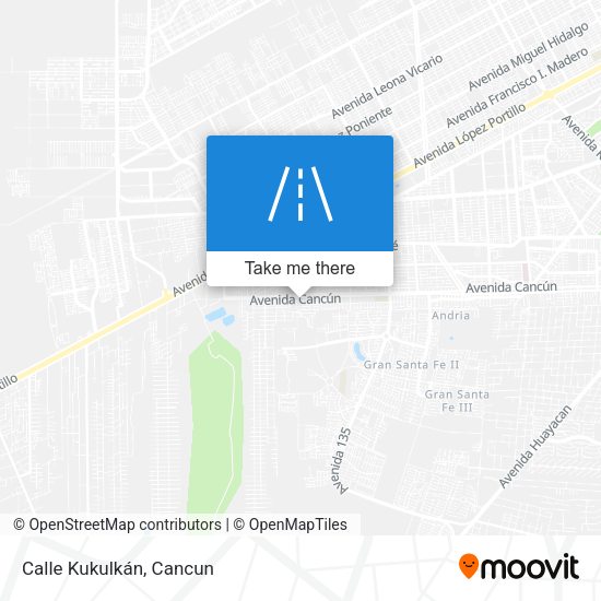 Mapa de Calle Kukulkán