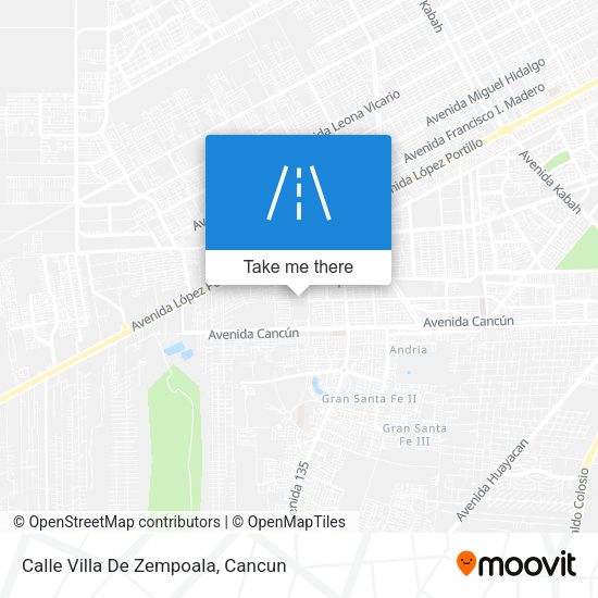 Mapa de Calle Villa De Zempoala