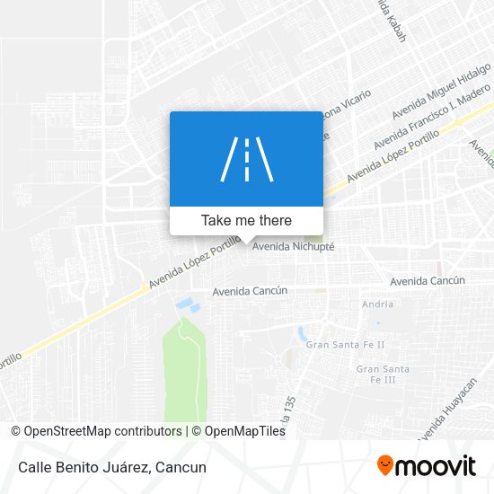 Calle Benito Juárez map