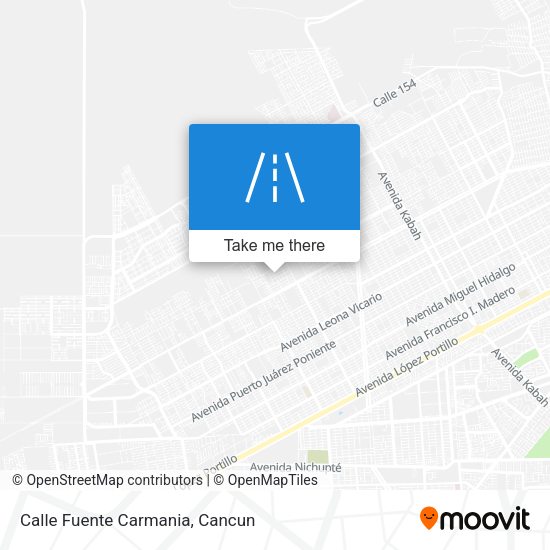 Mapa de Calle Fuente Carmania