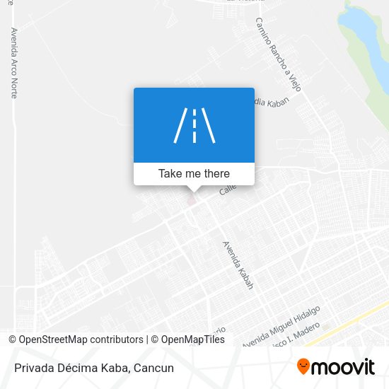 Mapa de Privada Décima Kaba