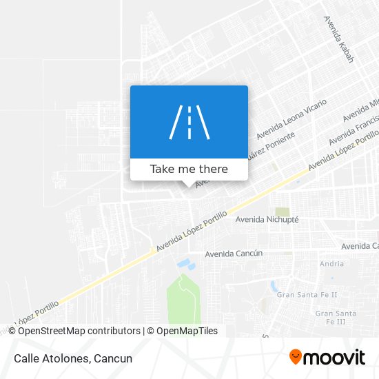 Calle Atolones map