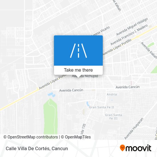 Mapa de Calle Villa De Cortés