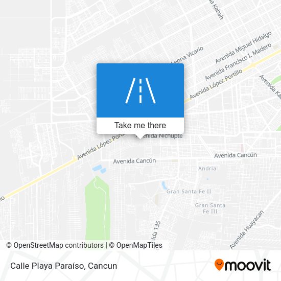 Calle Playa Paraíso map