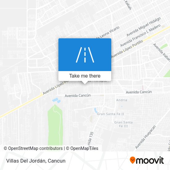 Villas Del Jordán map