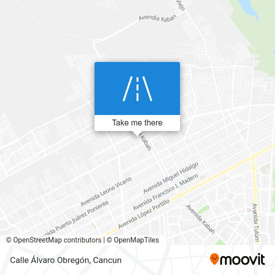 Mapa de Calle Álvaro Obregón