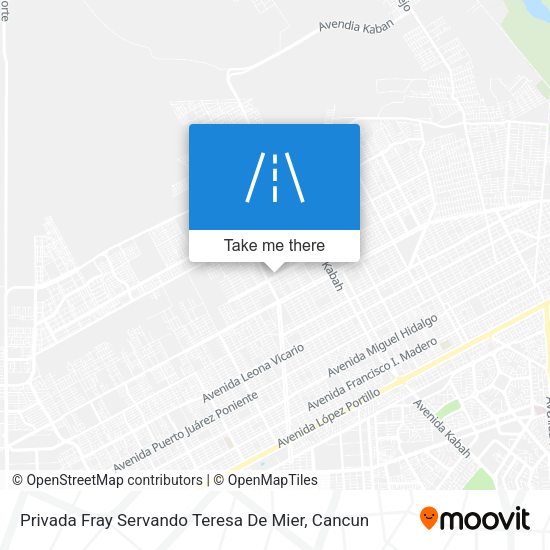 Privada Fray Servando Teresa De Mier map