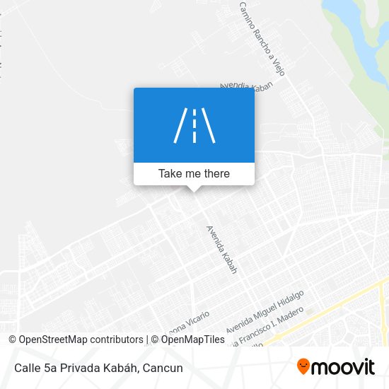 Calle 5a Privada Kabáh map