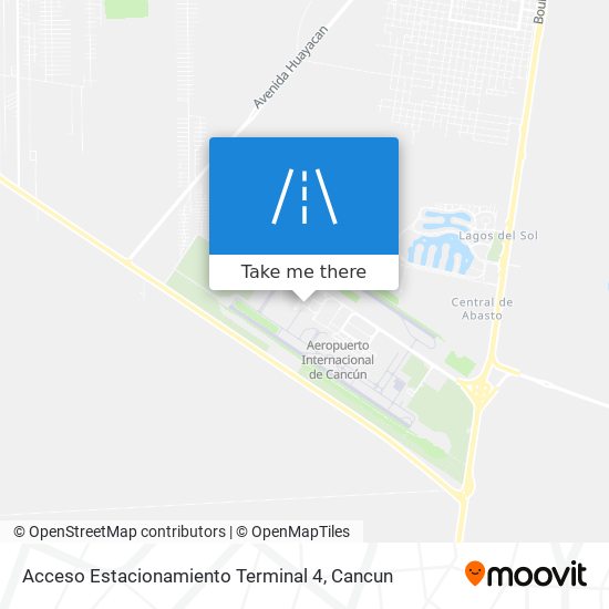 Mapa de Acceso Estacionamiento Terminal 4