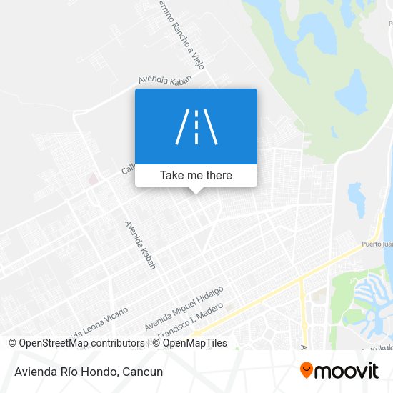 Avienda Río Hondo map