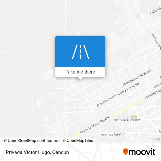 Privada Víctor Hugo map