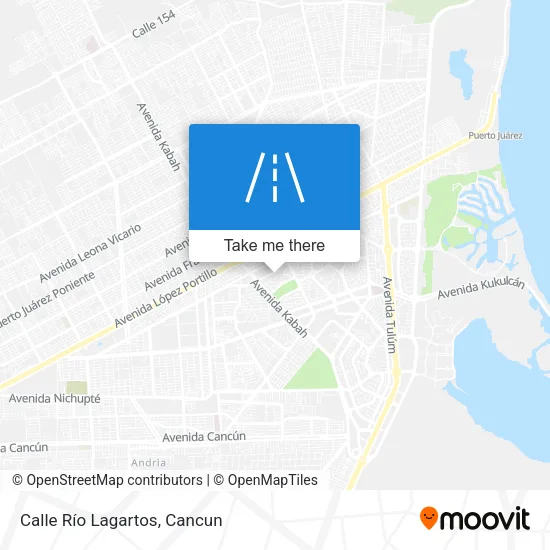 Mapa de Calle Río Lagartos