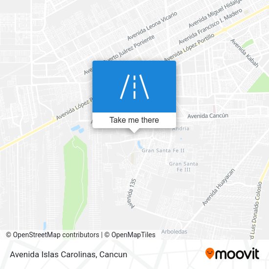 Avenida Islas Carolinas map