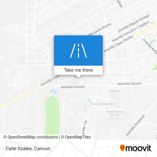 Mapa de Calle Itzales
