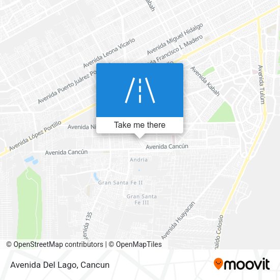 Mapa de Avenida Del Lago